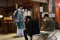 「#ハンド全力」ヒット祈願の様子。