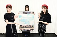 左から佐々木美玲、小坂菜緒、佐々木久美。