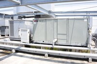 大型空調用ウイルス対策システム「トレイン・トリプルエアシールド」