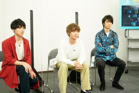 左から坂東龍汰、永瀬廉、伊藤健太郎。