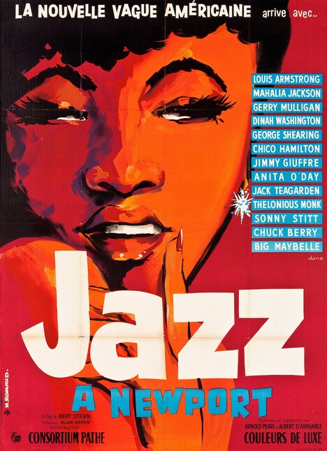 「真夏の夜のジャズ」フランス版ポスタービジュアル