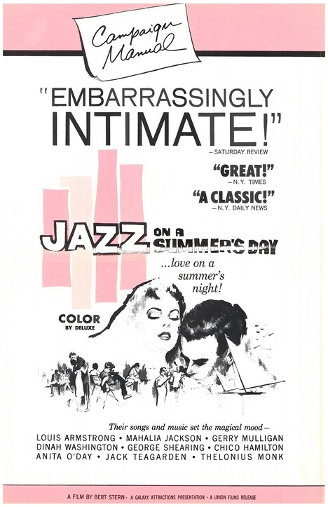 「真夏の夜のジャズ」フランス版プレスブック