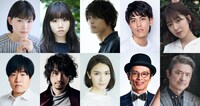 上段左から小川紗良、藤谷理子、神尾楓珠、内田倭史、ヒロシエリ
。下段左から森田甘路、斎藤工、秋元才加、瀧川英次、升毅。