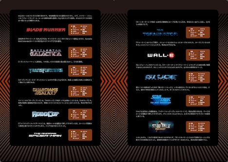 「SF映画のタイポグラフィとデザイン」中面