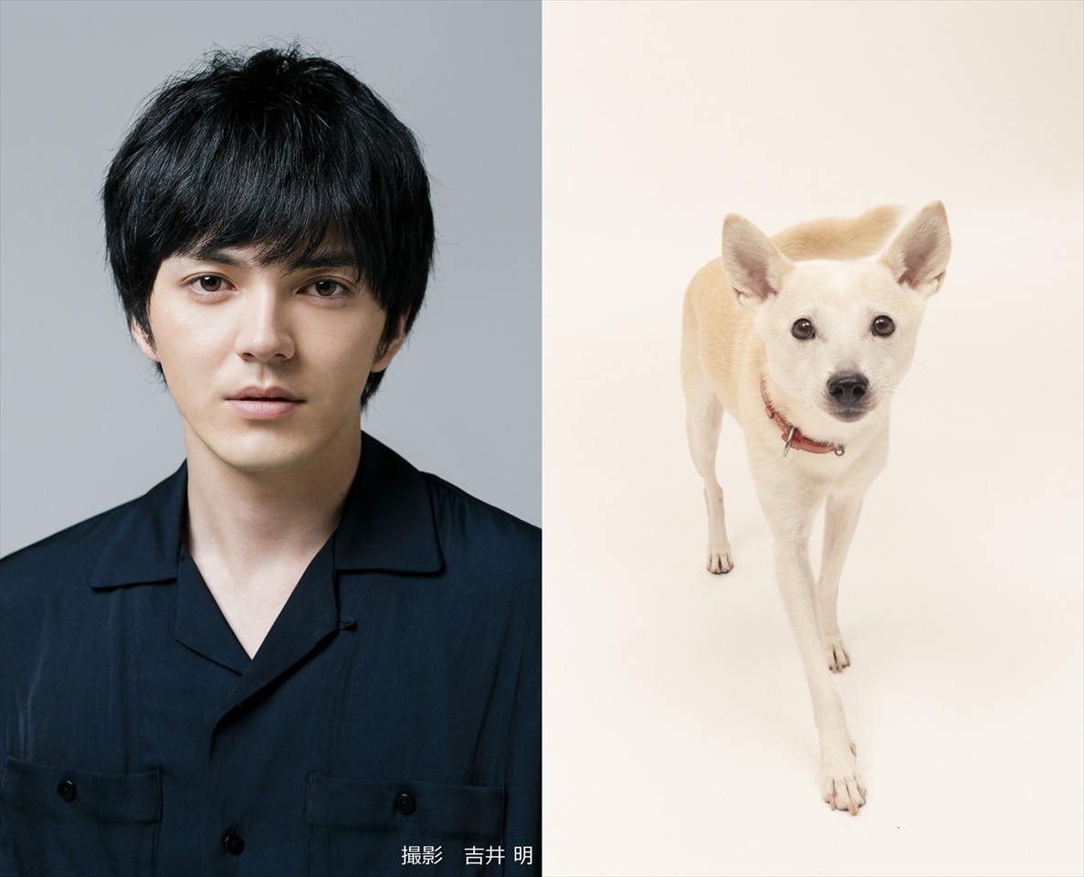 花井颯太役の林遣都（左）、花子役のちえ（右）。