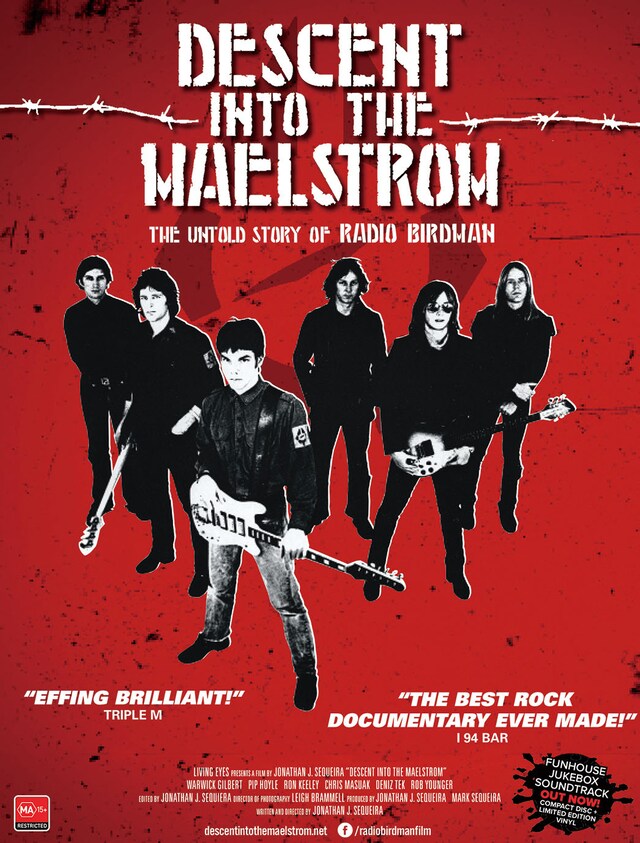 「レディオ・バードマン／ディセント・イントゥ・メールストロム」ポスタービジュアル