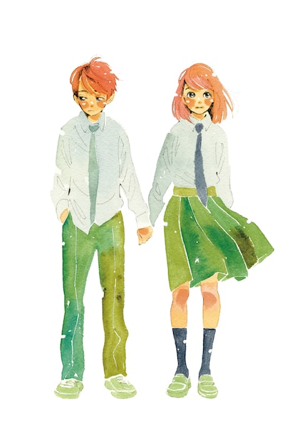 「どうにかなる日々」志村貴子による描き下ろしキービジュアル。