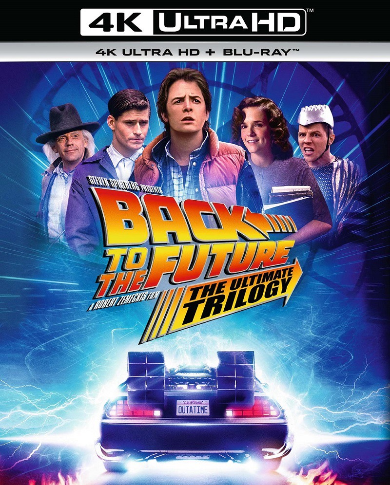 「バック・トゥ・ザ・フューチャー トリロジー 35th アニバーサリー・エディション 4K Ultra HD + ブルーレイ」ジャケット
