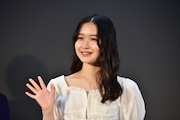 「ほぼ日の怪談。」完成発表記者会見に登壇した笠原桃奈。