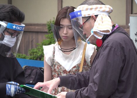 「恐怖新聞」メイキング写真