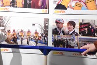 「弱虫ペダル ART&MOVIE EXHIBITION」の様子。