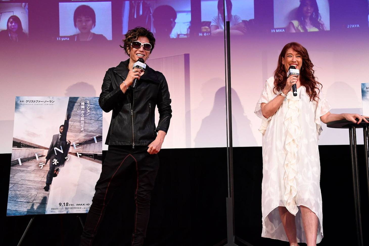 左からGACKT、LiLiCo。