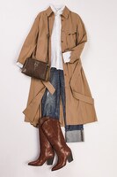 「pierre cardin SPECIAL BOOK」のコーディネートより。