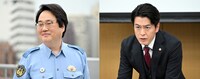 左から六角精児演じる澤登哲也、中林大樹演じる野島義明。