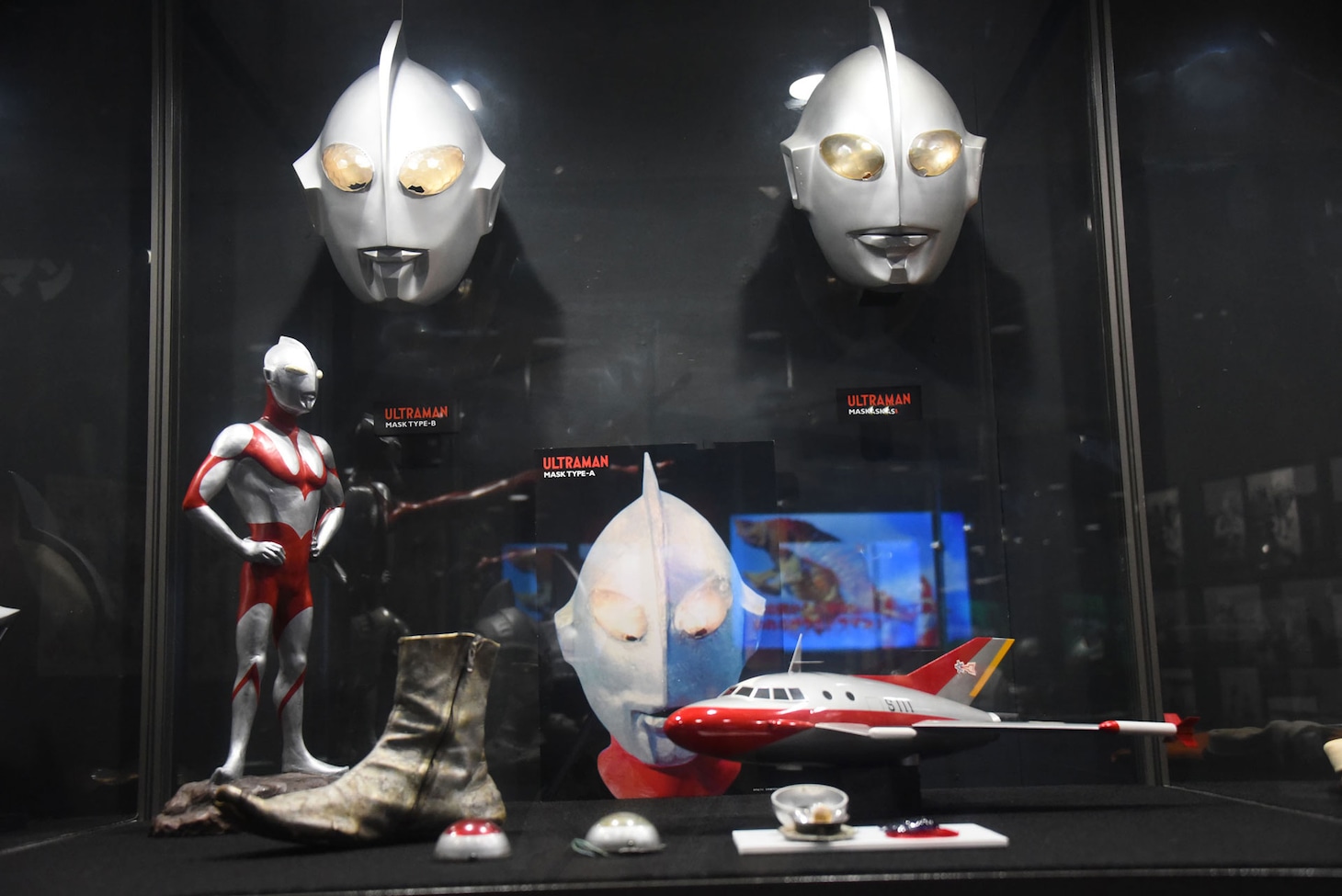 ウルトラマンの3種のマスク。