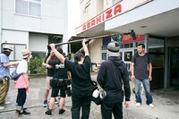 福島中央テレビ開局50周年を記念したオリジナルドラマのメイキング写真。