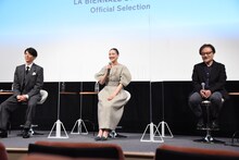 左から高橋一生、蒼井優、黒沢清。