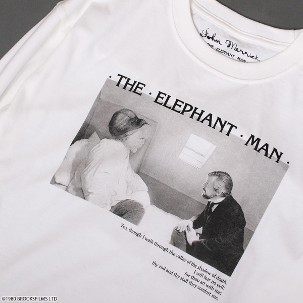 「エレファント・マン」ロングTシャツ ホワイト（税込4950円）