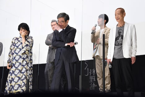 「みをつくし料理帖」完成披露試写会の様子。