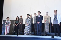 「みをつくし料理帖」完成披露試写会の様子。