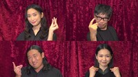 上段左から杏、生瀬勝久。下段左から秋山竜次、二階堂ふみ。