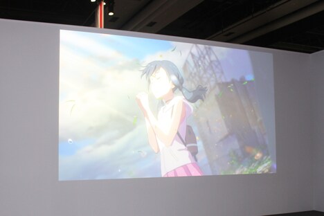 「天気の子」展示の様子。