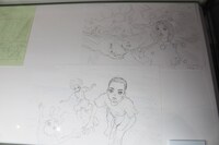 「海獣の子供」展示の様子。