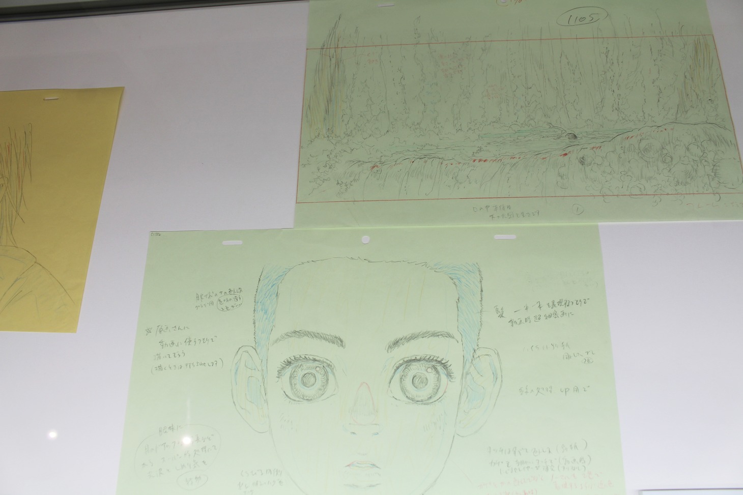 「海獣の子供」展示の様子。