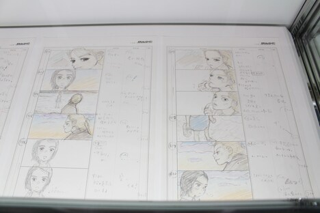 「海獣の子供」展示の様子。