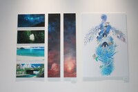 「海獣の子供」展示の様子。