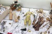 「ごん / GON, THE LITTLE FOX」展示の様子。