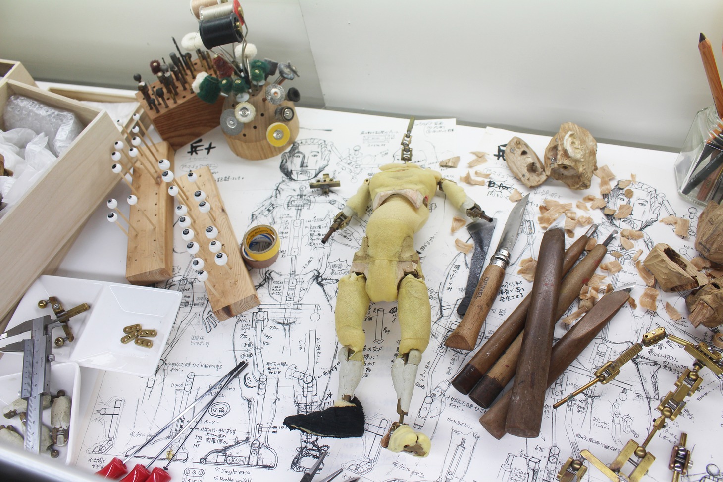 「ごん / GON, THE LITTLE FOX」展示の様子。