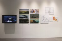 「ロング・ウェイ・ノース 地球のてっぺん」展示の様子。