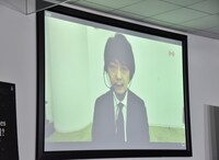 リモート会見に出席した佐藤快磨。