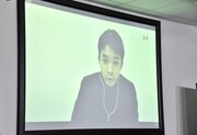 リモート会見に出席した仲野太賀。