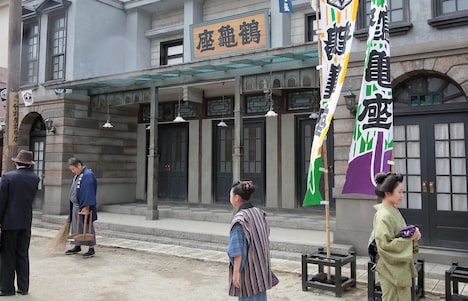 連続テレビ小説「おちょやん」のセット。