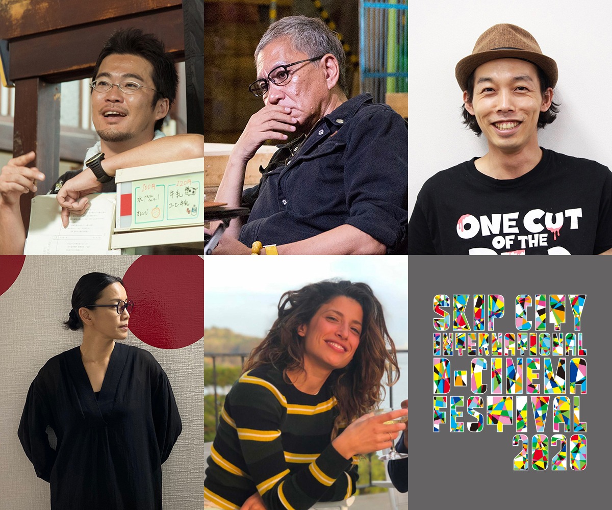 左上から時計回りに中野量太、三池崇史、上田慎一郎、タニア・レイモンド、渡辺真起子。