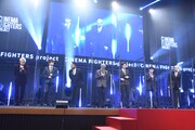 「CINEMA FIGHTERS project」第4弾製作発表の様子。