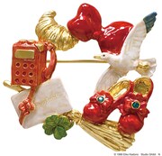 「魔女の宅急便 ブローチ コリコの出逢い」（税込4840円）