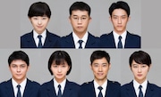 「教場2(仮題)」生徒役のキャスト。左上から時計回りに福原遥、矢本悠馬、杉野遥亮、高月彩良、戸塚純貴、岡崎紗絵、眞栄田郷敦。