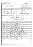 向井康介による手書きの履歴書。