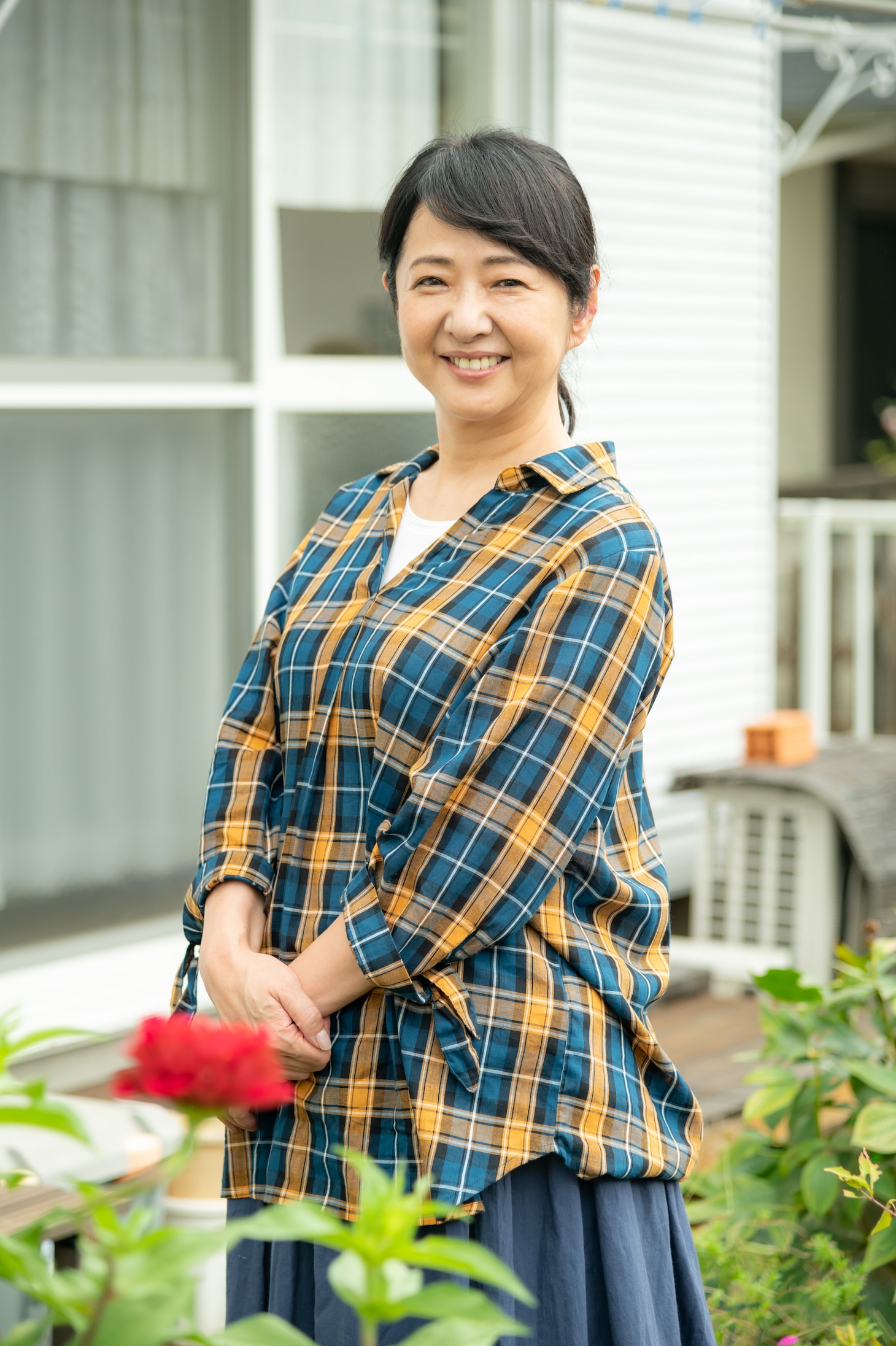 川村典子役の美保純。