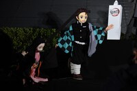 イベント中に姿を見せたキャラクターたち。左から竈門禰豆子、竈門炭治郎。