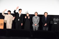 「スパイの妻」公開記念舞台挨拶の様子。