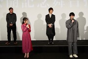 「劇場版『鬼滅の刃』無限列車編」公開記念舞台挨拶の様子。