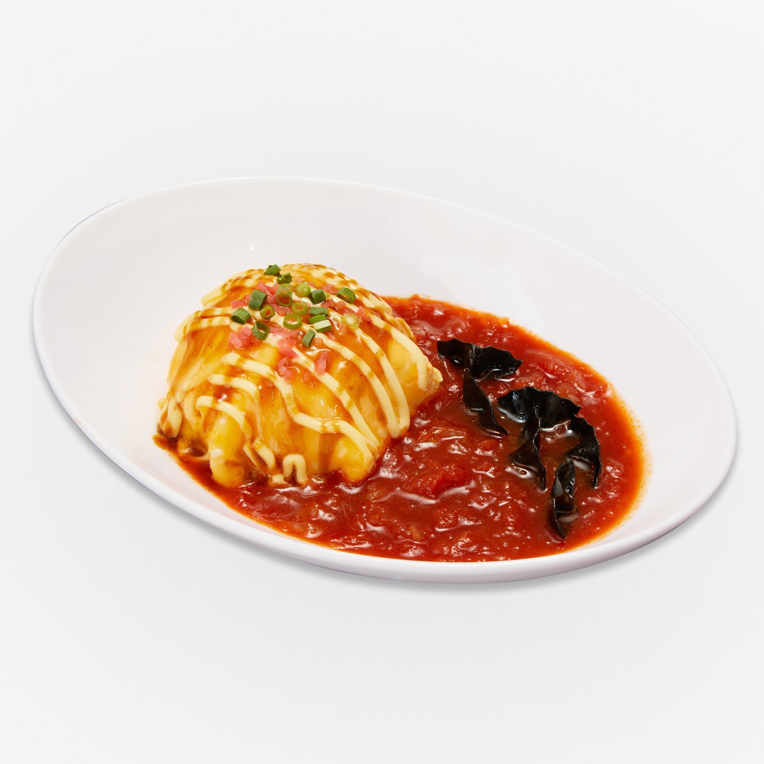 ゴジラが泳ぐ！マグマソース たこ焼きオムライス（税込1200円）