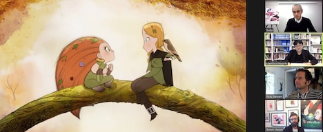 オンライントークの様子。