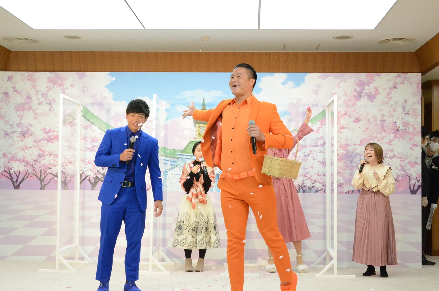 「映画プリキュアミラクルリープ みんなとの不思議な1日」公開直前イベントの様子。