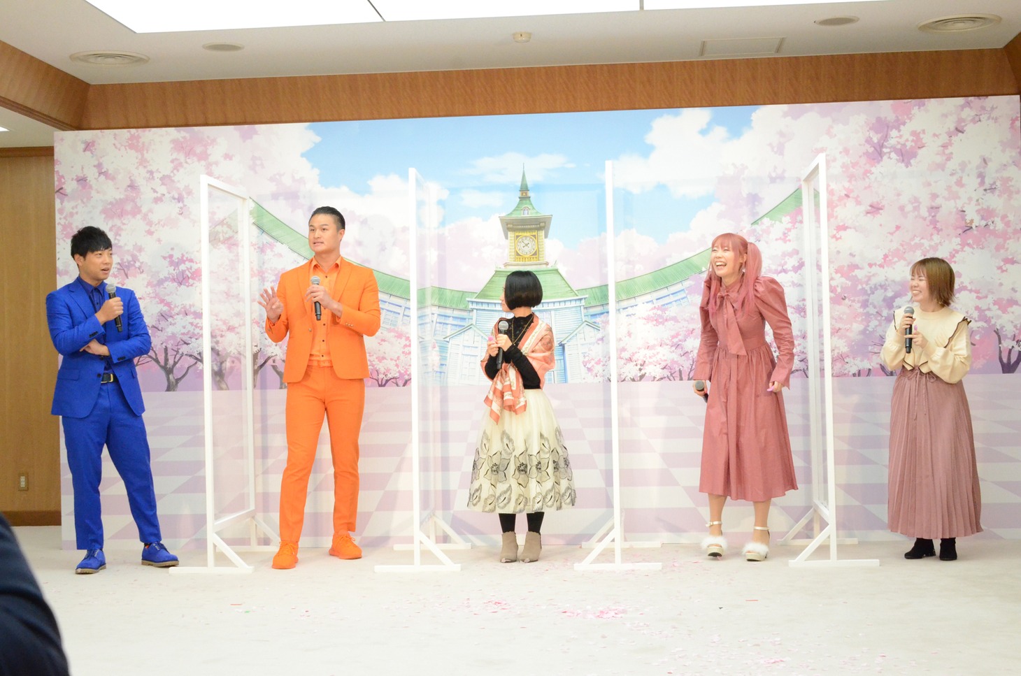 「映画プリキュアミラクルリープ みんなとの不思議な1日」公開直前イベントの様子。