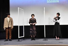 左から岡山天音、夏川結衣、波瑠。